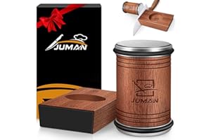 juman Rolling Knife Sharpener Tool, Knife Sharpeners for Straight Edge with 15 & 20 Degree Angles, Rolling Knife Sharpening w