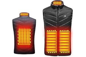 Onlyliua Heated Vests for Men & Women, Smart heated Jacket, Dual-control Electric Vests, Heating Jacket (L-4XL)