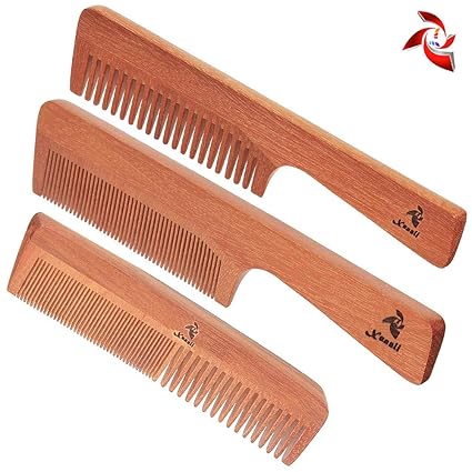 3 Pcs Men S Comb Fine Wide Teeth Wooden Hair Comb Detailer For