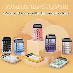 VEWINGL Calculator,Beige Calculator Cute 10 Digit