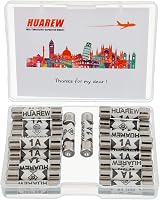 HUAREW 1A 240V Ceramic Tube Fuses 6.3x25mm BS1362 20 Pcs