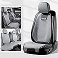 YFeb-LApr Car Seat Covers for BMW X1 X2 X3 X4 X5 X6 X7 Breathable Cushions Comfortable Protectors Front and Rear 5 Seats (Type1 Grey)