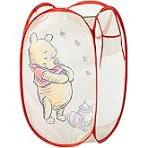 Disney Winnie the Pooh Pop Up Hamper – Collapsible Laundry Basket with Durable Carry Handles – 21'' x 13.5'' – Lightweight Storage Bin for Nursery, Bedroom & Toys