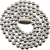 24 Inch Ball Chain Necklace, T304 Stainless Steel 2.4mm, Made in The USA (1)