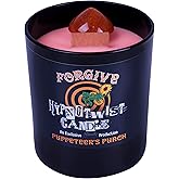 Naturally Wicked Hypnotwist Forgive Candle | Hypnotic Crystal Spell Candle | Inc Crystal Spinning Top