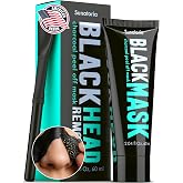 SUNATORIA Original Black Peel Off Face Mask - Charcoal Pore Mask - Helps Remove Excess Oil &amp; Lift Away Surface Impurities &ndash; Botanical Extracts &amp; Vitamins A, E, B5-2.04 fl oz