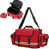 Be-Better Medical Bag Empty First Aid Bag Home Health Empty First Aid Storage with Two Detachable Side Bags Emergency Responder Trauma Bag for Nursing Student,Therapist,Doctors