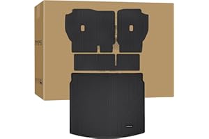 SANBAN-AXE Cargo Mat Trunk Mat for 2023 2004 2025 2026 CRV (Including Hybrid)- Trunk Liner with Backrest Mats, TPE Cargo Line