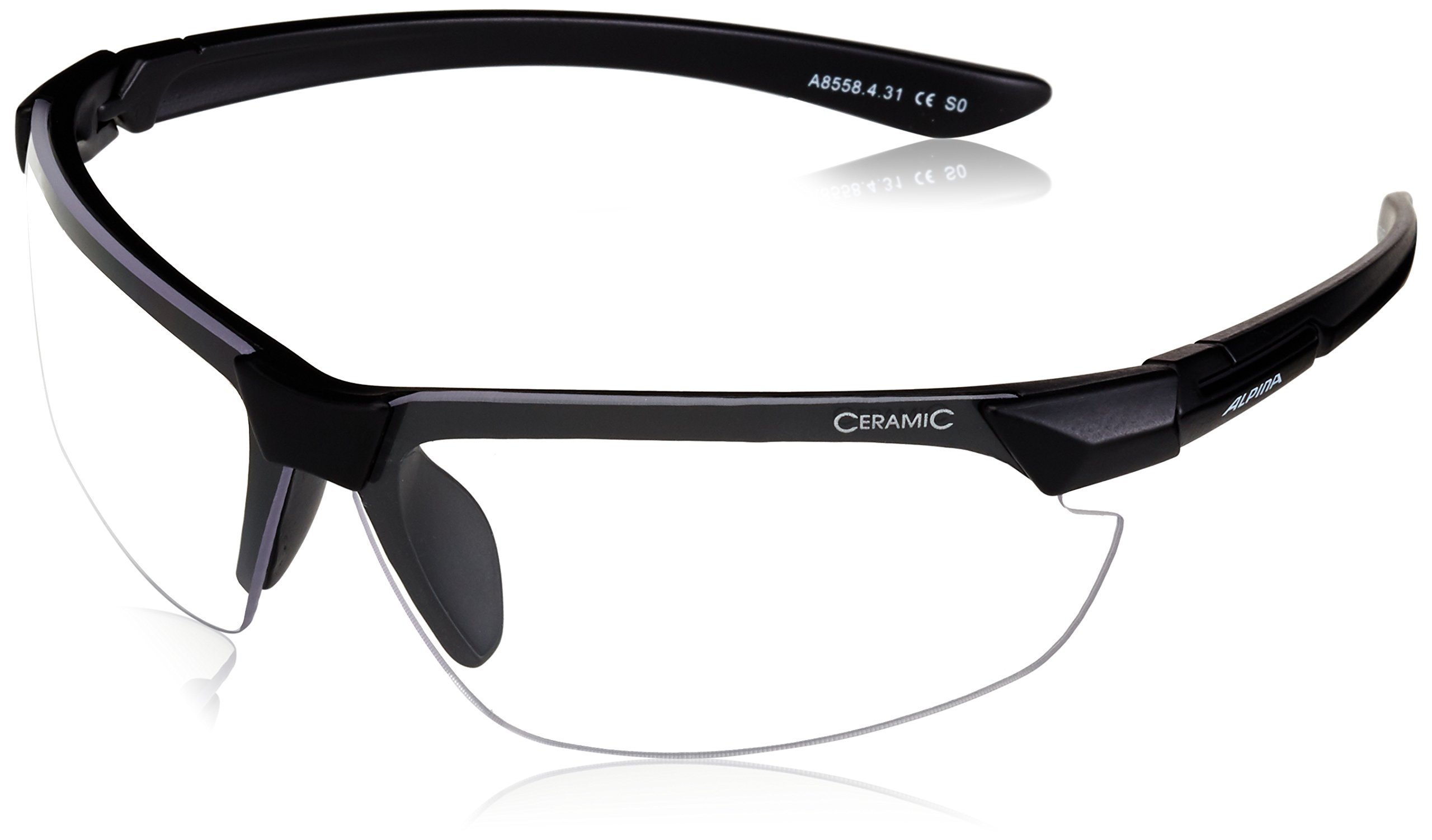 ALPINA Amition Draff Outdoor Sports Sunglasses Matte Black One Size