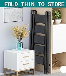 Runruii 4 Step Folding Portable Step Ladder with