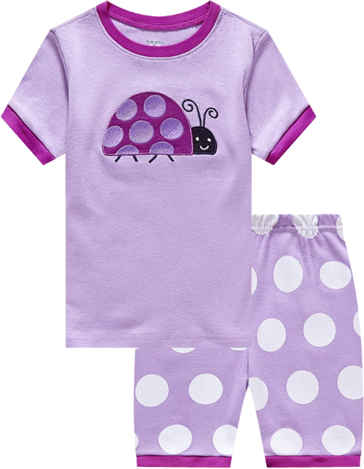 baby girl short sleeve pajamas