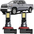 XFLHEHD Tundra LED Fog Lights for 2014-2021 Toyota Tundra, 300% Brightness, 6500K Cool White, 2pcs Plug and Play Replacement Fog Light Blubs Package