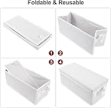 UENTIP CD Storage Boxes With Lids Pack of 2 White 13.2 x 5.9 x 5.3 view 4