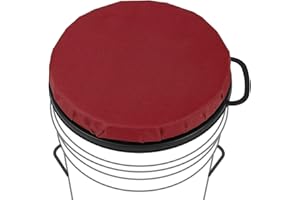 ZAIXIA 5 Gallon Bucket Seat, 360-Degree Swivel Seat Foam Cushion Bucket Seat Lid with Waterproof Cover for Dove Duck Hunting, Fishing, Baseball, Gardening and Camping