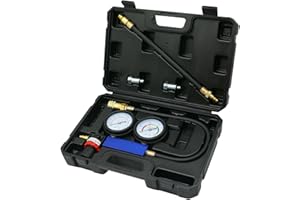 XITUANYUAN Cylinder Leak Down Tester, Engine Cylinder Dual Gauge Leakdown Tester Set, Compression Test kit Diagnostics Tool Upgraded Version