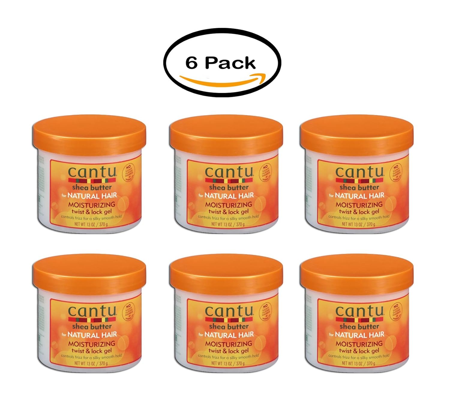 Amazon Com Pack Of 6 Cantu 13oz Moisturizing Twist Lock Gel