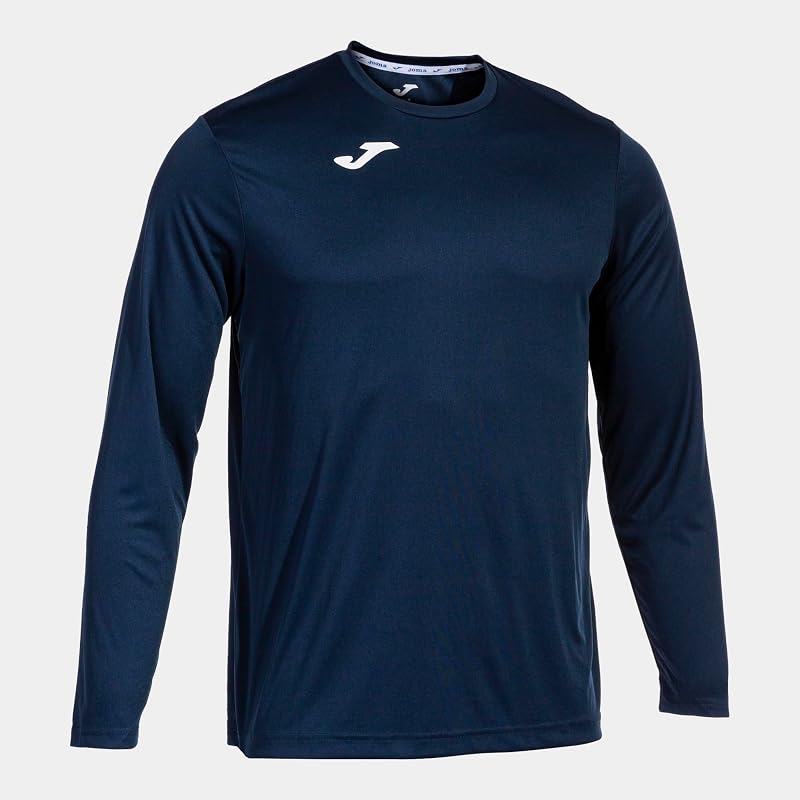 - Camiseta Deportiva Manga Larga Hombre - Ligera y Transpirable Ideal para Todo Tipo de Deporte - Combi S - Marino