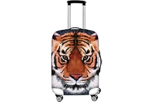 Dremagia Tiger Travel Luggage Covers 22-25 Inch Spandex Suitcase Protectors