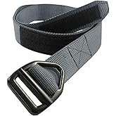 Bison Designs 38MM Heavy Duty Nylon Web Belt w/ V-Ring Buckle M Grey