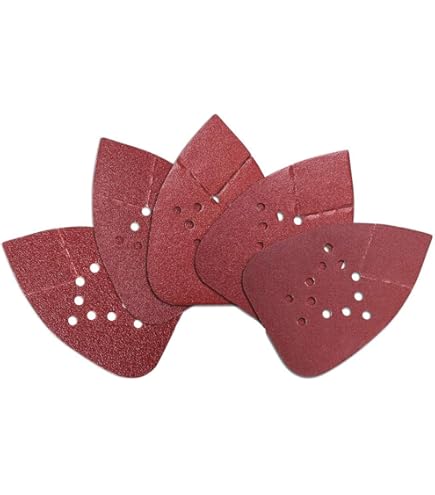 LOLOLE 50PCS Ouse Detail Sander Sandpaper, 40 Grits Triangle Sanding - View #2