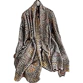 First Choose Silk Feeling Long Satin Scarf Fashion Beach Scarf Shawl Check Style Sunscreen Shawls Wraps-Lightweight Pattern