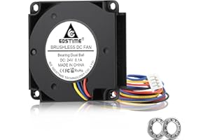 GDSTIME PWM 4cm Blower Fan, 40mm×10mm Small Brushless Dual Ball Bearing Blower Cooling Fans, 4-Pin 24V Fans, for 3D Printer a