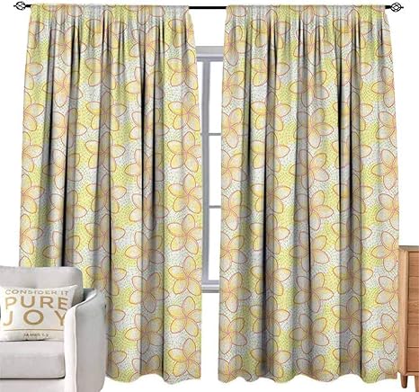 amazon com cortinas largas amarillas y