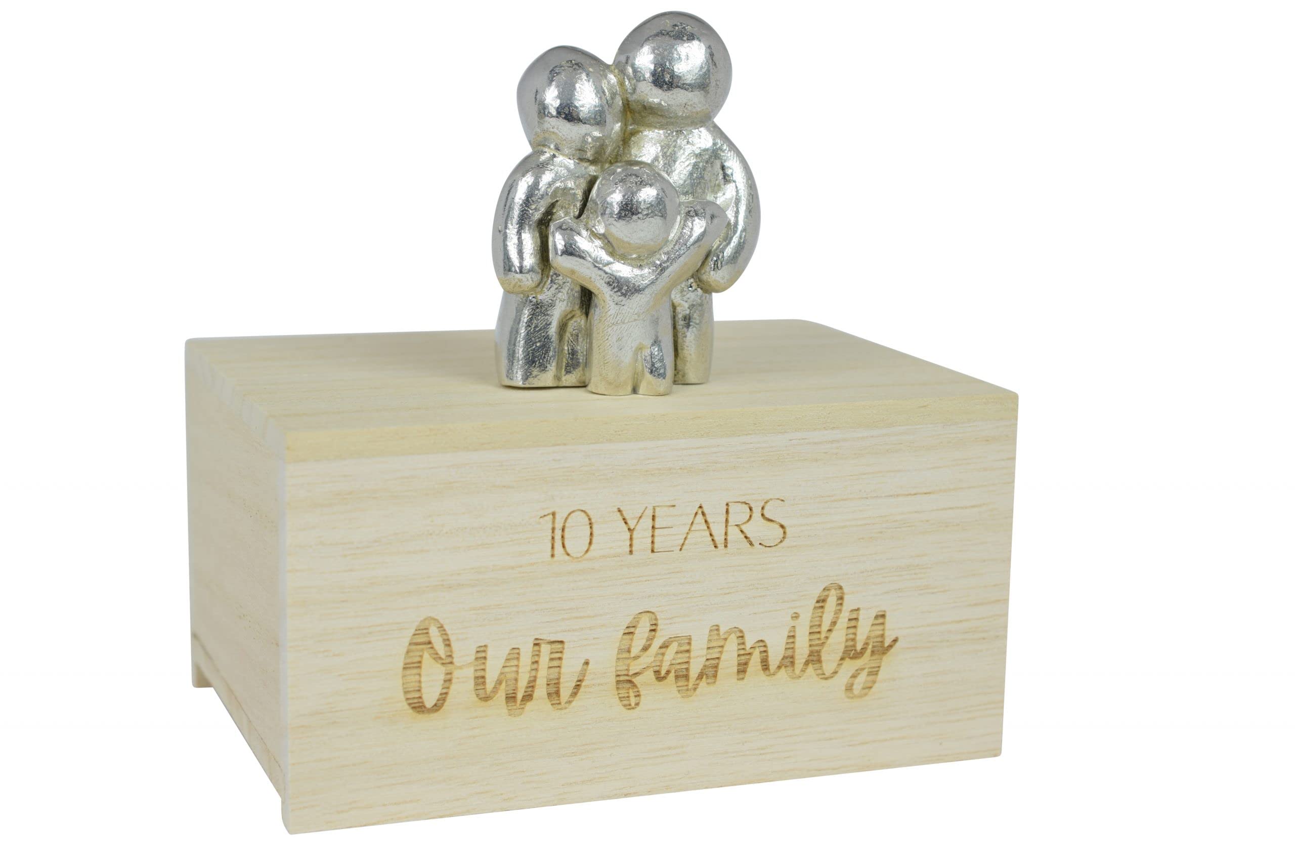 10 Year Anniversary Our Little Hugging Family Choose Amount of Children (1 Child)