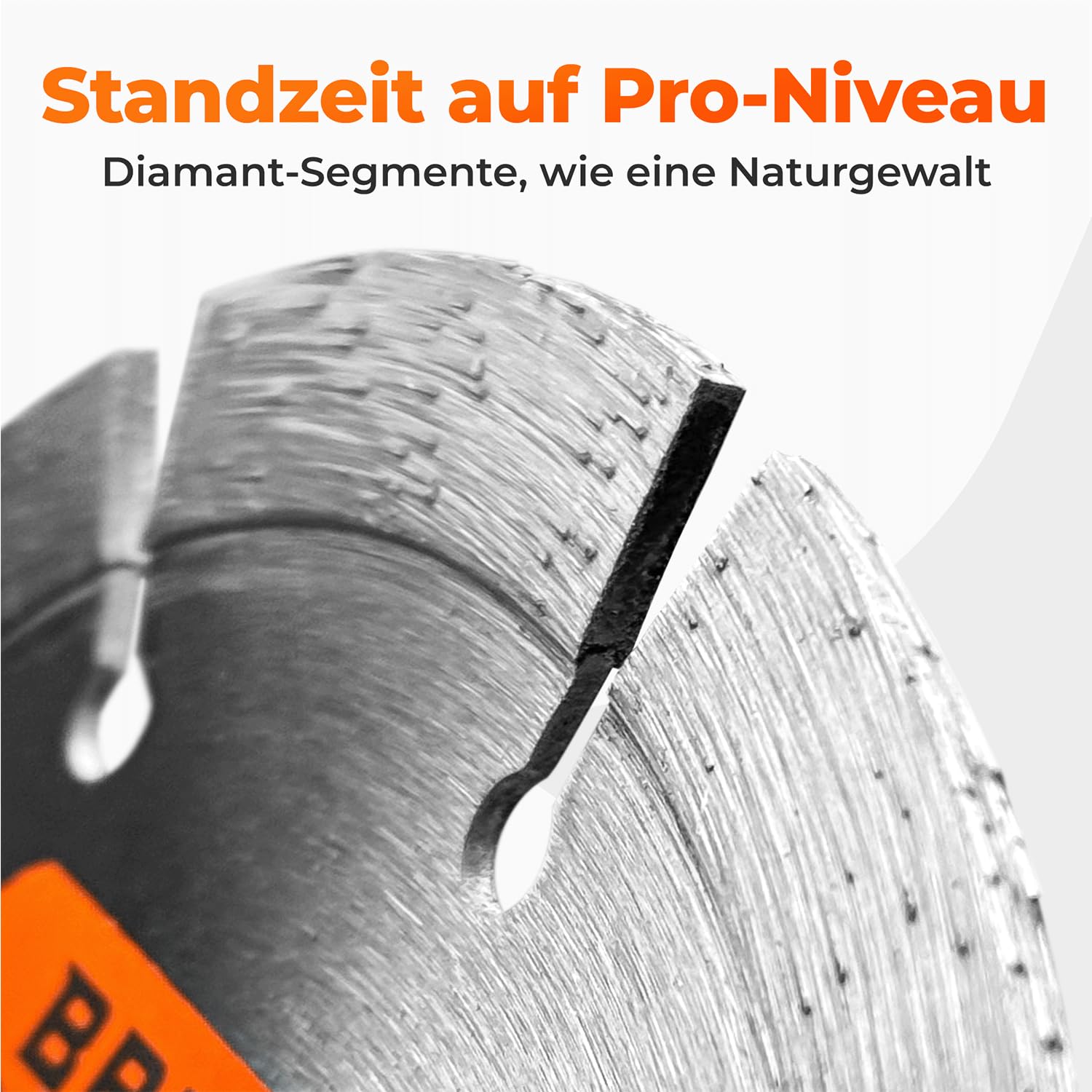 BAUBECK 2Stk. Diamantscheiben 230mm für Stein, Beton, Leistungsstark kompatibel mit Winkelschleifer von Bosch, Metabo, Diamant Trennscheibe 230 Diamanttrennscheibe 230 Diamant Trennscheibe 230 Stein 2