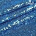 Trlyc 20Ft W by 10FT H Sparkly Turquoise Sequin Backdrop Curtain for Wedding Halloween Thanksgiving Day Christmas