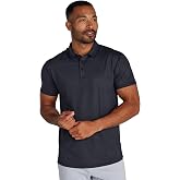 BYLT Basics Active Mens Drop-Cut Polo Shirt, Business Casual Wear | Lightweight &amp; Breathable Collared 3-Button Short Sleeve Polo, Moisture-Wicking, Athletic Fit 4-Way Stretch Performance Fabric