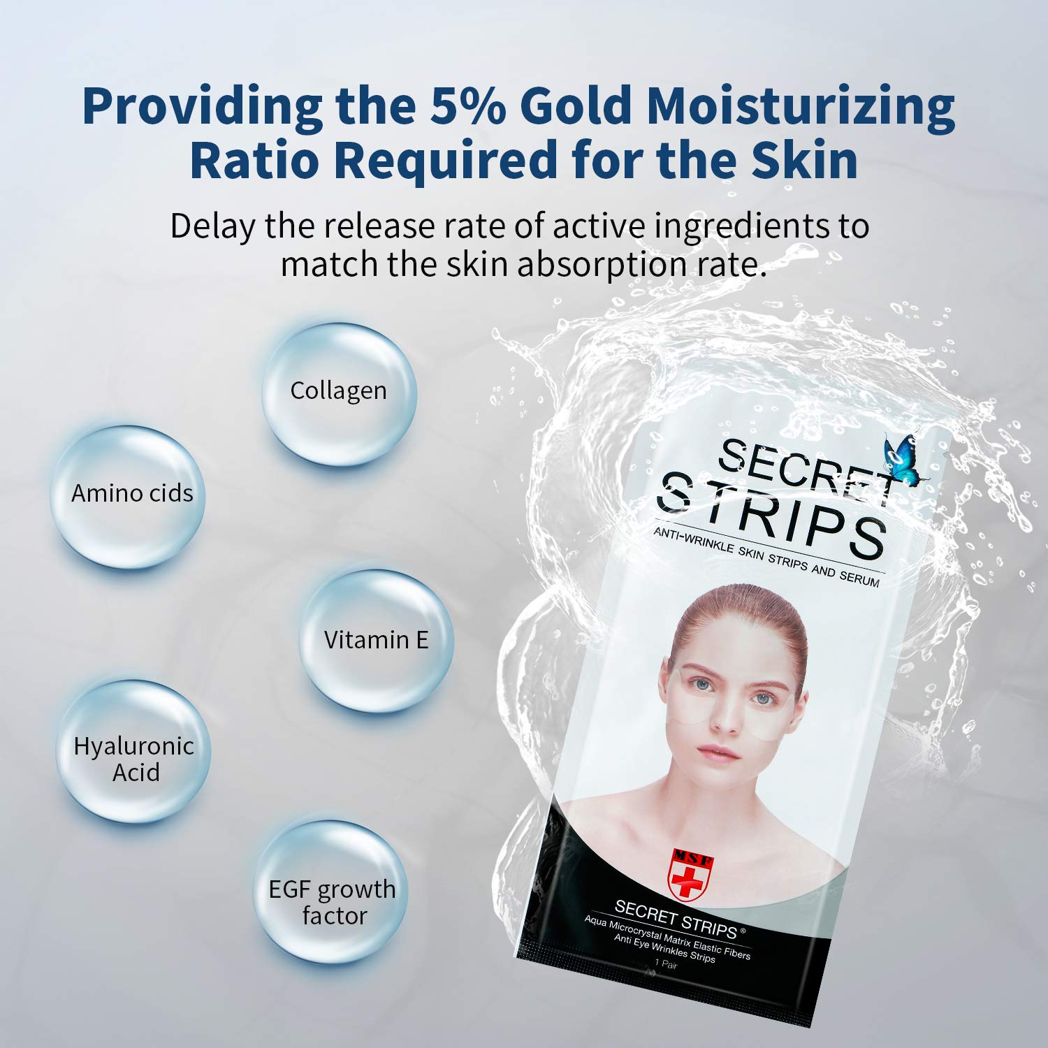 Collagen Under Eye Treatment Mask, Patches, Pads with Hyaluronic Acid Eye Serum for Under Eye Bags, Puffy Eyes, Dark Circles, Fine Lines & Wrinkles, Dryness | Supper Hydrating | Anti Aging & Wrinkling