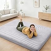 ZonLi Japanese Floor Mattress Futon Mattress Twin Size 2.5 Inch Thick | Foldable Tatami Mat, Washable Cover, Portable Floor Bed for Sleeping, Guest, Dorm