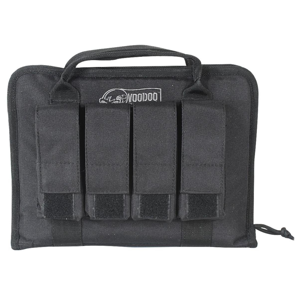 VooDoo Tactical 25-0017001000 Pistol Case With Mag Pouches, Black, One Size
