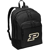 Broad Bay Purdue University Backpack -MEDIUM SIZE - Purdue Classic Style Backpack - Laptop Sleeve - Lightweight - Durable 600 Denier Nylon
