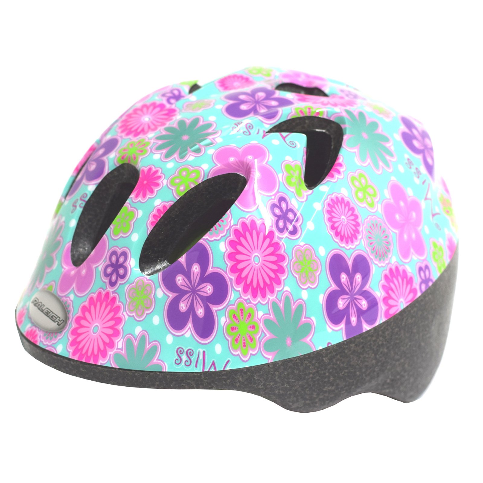 Raleigh - CSH996 - Rascal Lightweight Adjustable Children's Cycling Helmet Size 44-50cm Flowers Pattern