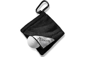 Frogger Amphibian Golf Ball Towel with Wet and Dry Technology Small Golf Ball Towels for Golf Bags with D Clip Golf Ball Accessories