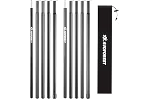 Tent Poles for Tarp, AVOFOREST Camping Tent Tarps Poles Adjustable Camping Accessories 76in Heavy Duty Poles Thicker Tent Pole with a Diameter of 0.65in for Backpacking Hiking Awning