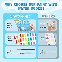 Shuttle Art Paint with Water Coloring Book for