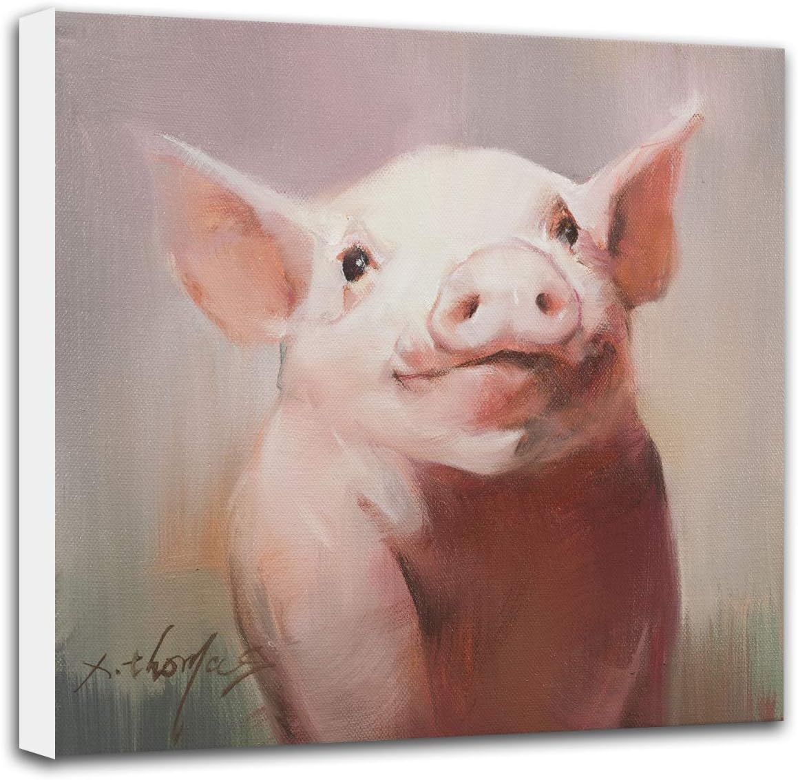 pig themed baby nursery