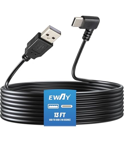 LARRITS Thin USB C Dash Cam Cable 10ft, USB A To USB-C 90 Degree Angle Power & Data Cord, Type-C Charger Connector For Dashcam, Mirror Cam, Backup - View #9