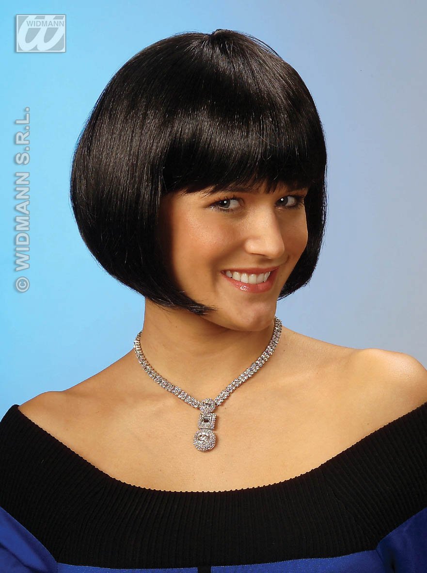 Widmann M0915 Damen Perücke Michelle Einheitsgröße Erwachsene in Box bordeaux Amazon Spielzeug