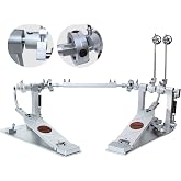 Double Bass Drum Pedal Direct DriveHigh Quality simplified Version with Hammers, Aluminum alloy