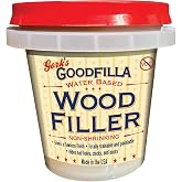 Goodfilla Walnut, 8 oz, Wood and Grain Filler, Stainable, Tintable, Sandable, Zero Waste, Non-Toxic, USA Made
