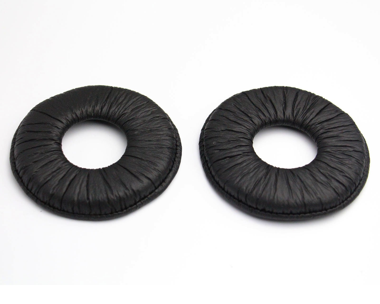 ShineCozy Premium Headphones Earpads Protein Leather Foam Ear Cushions,Headset Ear Pads Spare Replacement Parts (For Sony MDR-V150 V250 V300 V100 70MM Black J-27-Black)
