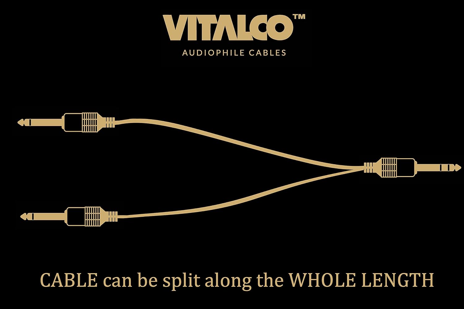 VITALCO 6.35mm to 2x 6.35 mm Cable 3m Y Splitter Insert Lead Jack TRS Stereo to Twin 6.3 1/4 Inch TS Mono Male to Male Plug Audio Adapter - Image 5