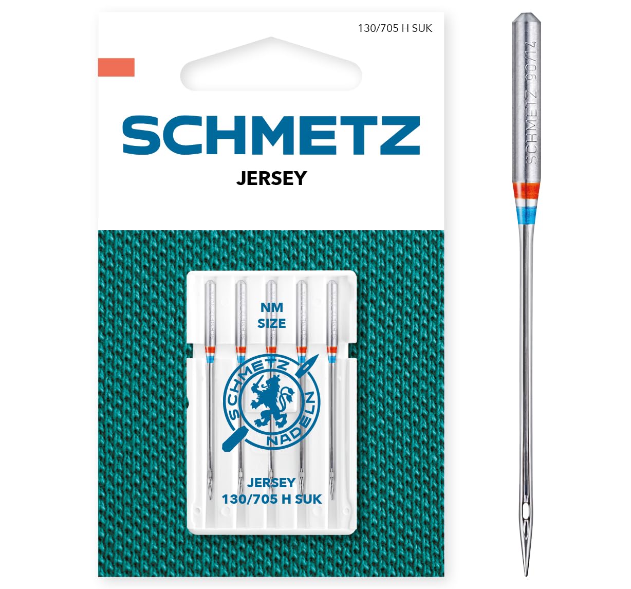 SCHMETZ | 5 Sewing Machine Needles | Jersey | 130/705 H SUK | Size 80/12