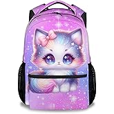 Kids' Backpacks - Cat Backpacks for Girls - Cute Toddler Bookbag - Gifts for Daughter - Durable School Bag for Kindergarten/Preschool/Elementary(17 Inch)
