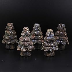 Keleny Natural Llanite Carved Decor Tree Gemstones