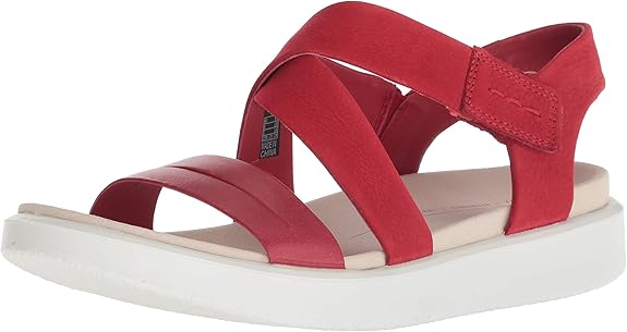 ecco red sandals
